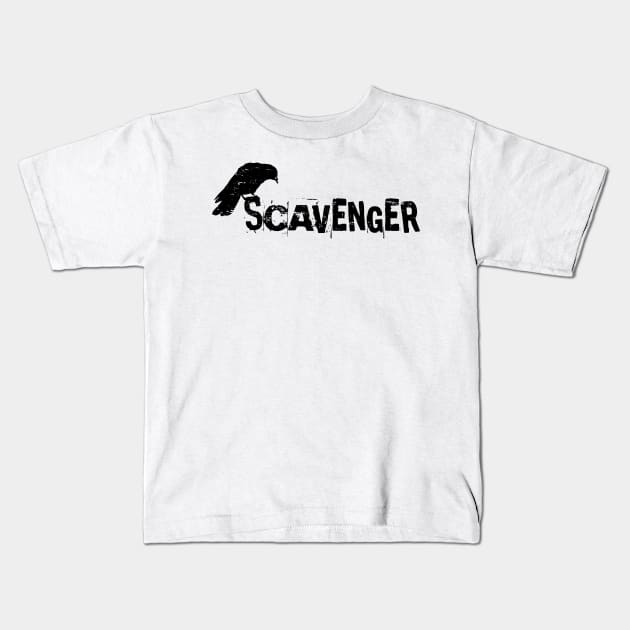 Scavenger (black) Kids T-Shirt by Sean-Chinery